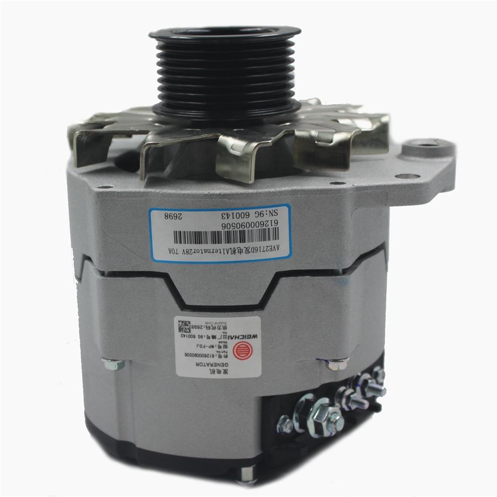 612600090506 Iloli WD615 WP10 izingxenye zenjini alternator for Weichai Sinotruck Shacman