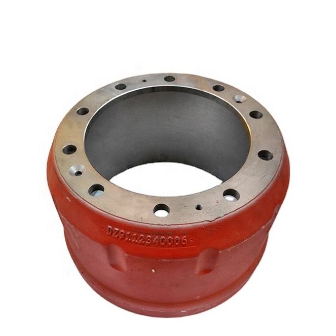 I-SHACMAN Truck Rear Brake Drum DZ9112340006 Izingxenye ze-Chassis Steel Duty Heavy Duty